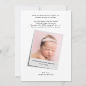 Photos de Noël pour bébé Faire-part de naissance (Dos)