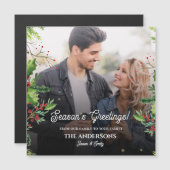 Photos de voeux de la saison Carte de Noël (Devant / Derrière)