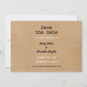 Photos d'enfance rustiques Save The Date (Dos)