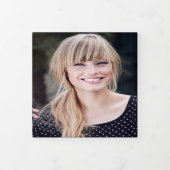 Photos d'or noir plié Faire-part de graduation (Protection)