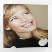 Photos d'or noir plié Faire-part de graduation (Intérieur en premier)