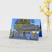 PHOTOS DU JOUR DU MARIAGE CARTE DE voeux (Fleur jaune)