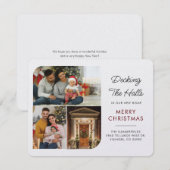 Photos familiales Moving Faire-part Carte de Noël (Devant / Derrière)