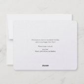 Photos familiales Moving Faire-part Carte de Noël (Dos)