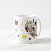 Photos fiançailles Collage Café Mug (Devant droit)