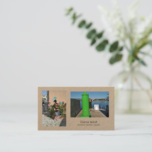 Photos Kraft Carte de visite (Debout devant)