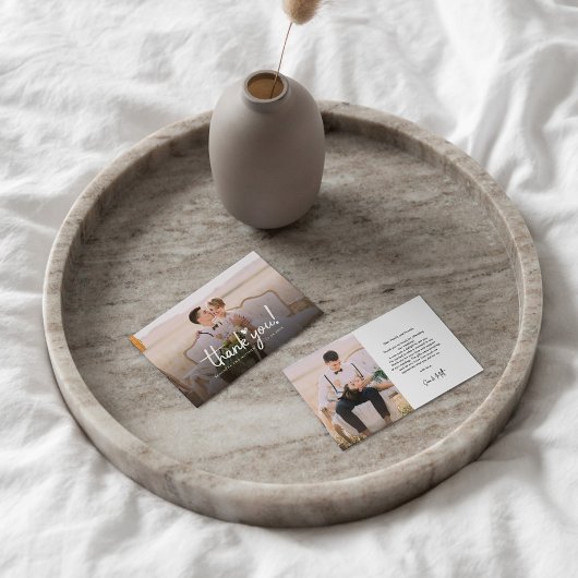 Photos Mariages à la main Carte de remerciements b