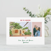 Photos minimalistes Nous avons déplacé Faire-part (Debout devant)