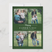 Photos modernes collage Fête des pères Carte de va (Devant)
