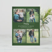 Photos modernes collage Fête des pères Carte de va (Debout devant)