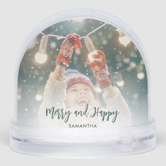 Photos modernes Script Vacances de Noël Personnali (Arrière)