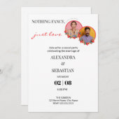 Photos modifiables Réception de mariage Invitation (Devant / Derrière)