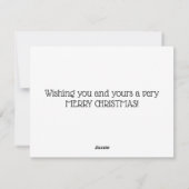 Photos Noël Poinsettia Carte de vacances (Dos)