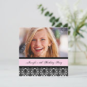 Photos noires roses Invitations à la fête du 18e a (Debout devant)