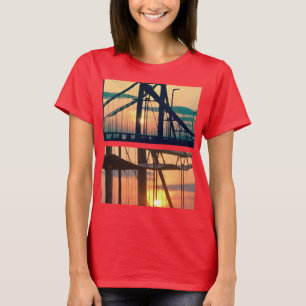 Photos originales de pont sur le T-shirt des