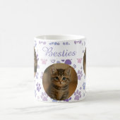 Photos personnalisables Mug Empreinte de patte pou (Centre)