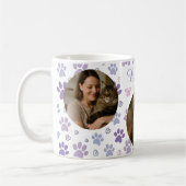 Photos personnalisables Mug Empreinte de patte pou (Gauche)