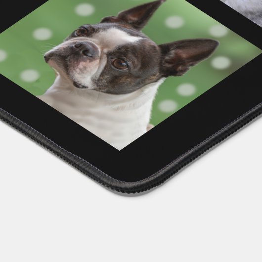 Photos personnalisées de Chien noir et blanc sur N (Coin)