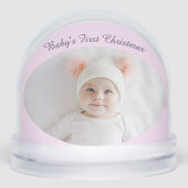 Photos personnalisées de Noël pour bébé Pretty Pin (Avant)