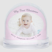 Photos personnalisées de Noël pour bébé Pretty Pin (Arrière)