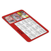 Photos personnalisées Red Mini Magnet Calendrier 2 (Côté Droit)