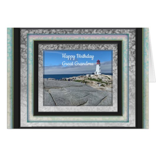 Photos pour la carte d'anniversaire de grand-mère (Devant horizontal)