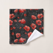 Photos rouges en noir (Gant de toilette)