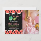 Photos Slices Green Watermelon Invitations d'anniv (Devant)