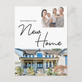 Photos We've Moved New Home Script Address Change Feestdagenkaart (Voorkant)