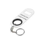 Photowolf sleutelhanger mini flessenopener (Achterkant Gekanteld)