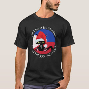 PHP 355 miljard kerst-tee Filipijnen T-shirt
