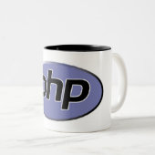 php-big tweekleurige koffiemok (Voorkant rechts)