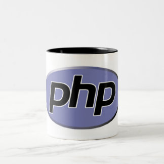 php-big tweekleurige koffiemok