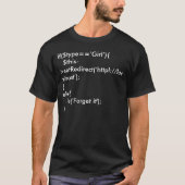 PHP-code T-shirt (Voorkant)