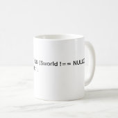 PHP Hello World ! tasse de code conditionnel (Devant droit)
