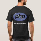 PHP  Hot Programmer T-shirt (Achterkant)