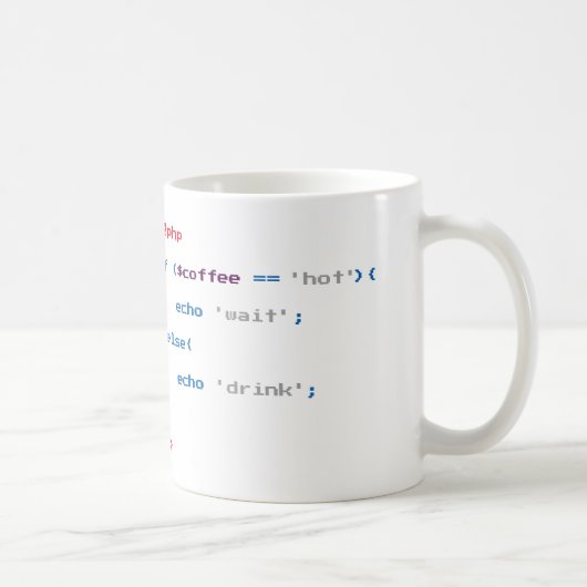 PHP koffiecoder Koffiemok (Rechts)