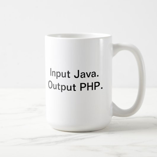 PHP programmeur koffiemok (Rechts)