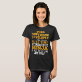 PHP Software Developer T-shirt (Voorkant volledig)