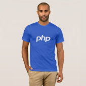 PHP T-Shirt (blauw) (Voorkant volledig)