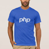 PHP T-Shirt (blauw) (Voorkant)