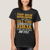 PHP Web Developer T-shirt (Voorkant)