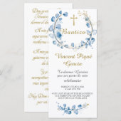 Phrases Courtes Carte de Baptême (Devant / Derrière)