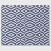 Phthalo Blue Moods Diamond Chevrons Cadeaupapier (Vlak)
