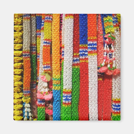 Phuang Maalai - Thais bloemenguirlande Magneet (Voorkant)