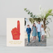 Phuile #1 Papa Foam Fête des pères Carte photo (Debout devant)