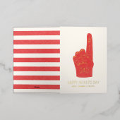 Phuile #1 Papa Foam Fête des pères Doigt Carte de  (Mise à l'extérieur)