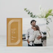 Phuile Abstraite carte de Nouvel An Géométrique -  (Debout devant)