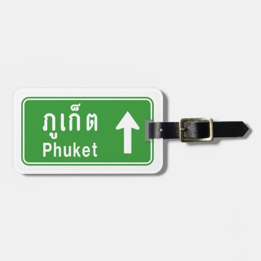 Phuket Ahead ⚠ Thai Highway Traffic ⚠ Bagagelabel (Voorkant horizontaal)