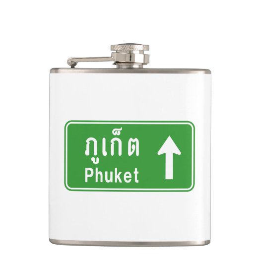 Phuket Ahead ⚠ Thai Highway Traffic ⚠ Heupfles (Voorkant)